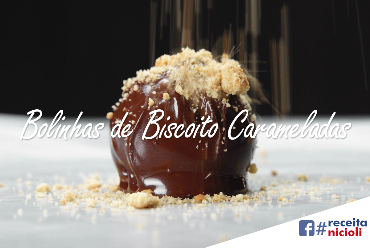 Bolinhas de Biscoito Carameladas