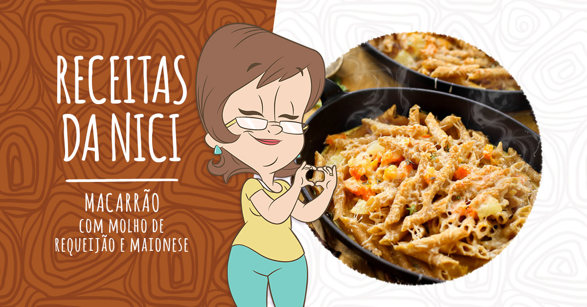 Macarrão com molho de Requeijão e Maionese