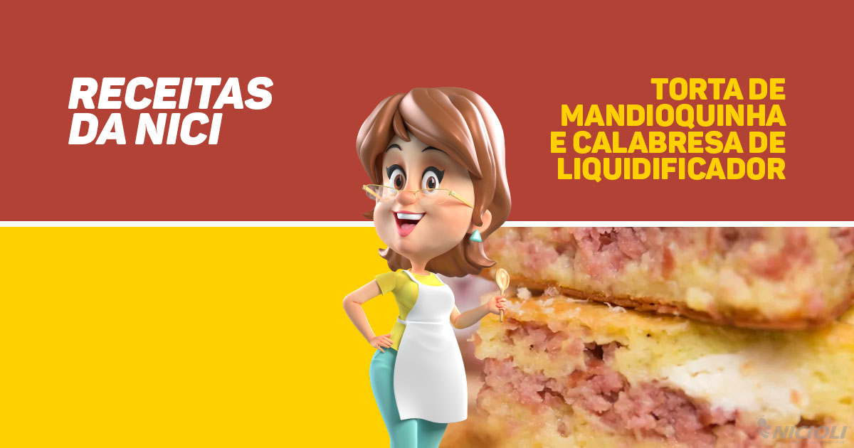 Torta de Mandioquinha e Calabresa de liquidificador